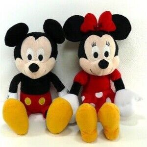 Mickey and Minnie Mouse plush stuffed animals 12" kohls cares